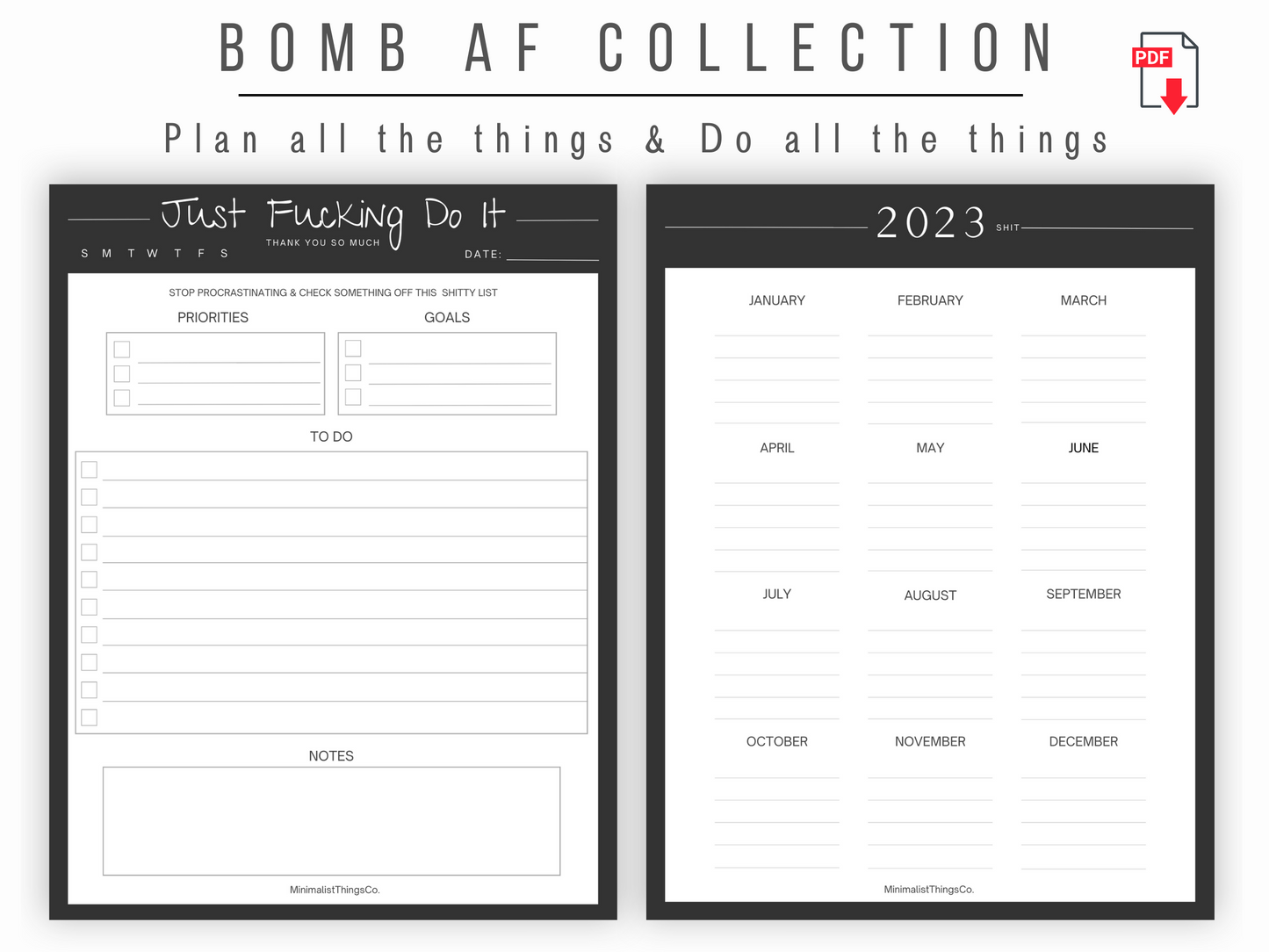 Digital Planner Printable - Ultimate Bundle