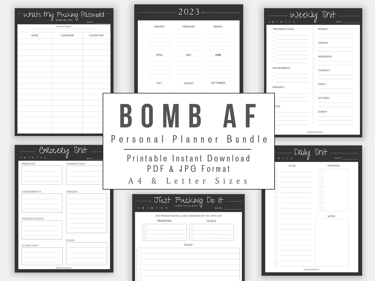 Digital Planner Printable - Ultimate Bundle